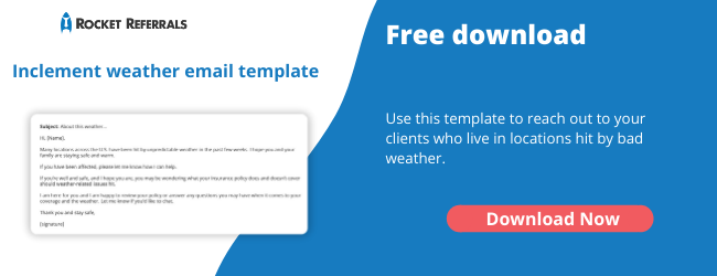 Inclement weather email template