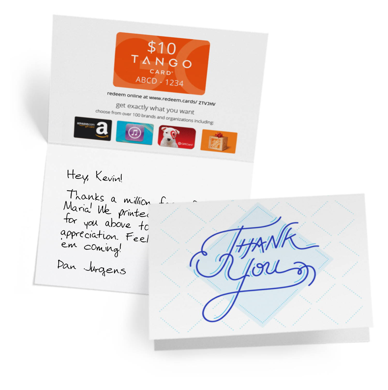 client thank you card